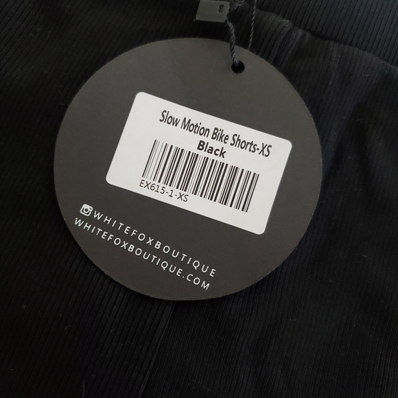 WhiteFox slow motion bike shorts XS black - Picture 2 of 2